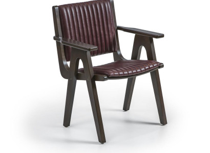 Möbel Esszimmer Design Stuhl mit Armlehnen Holz Stuhl Polstersitz Neu